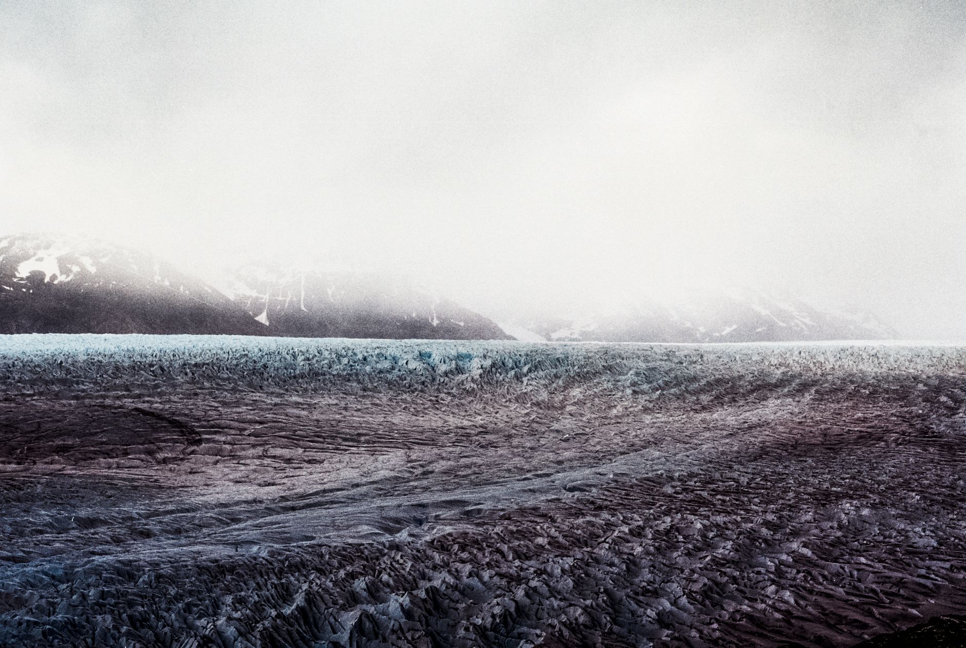 Glacier ice field in Patagonia